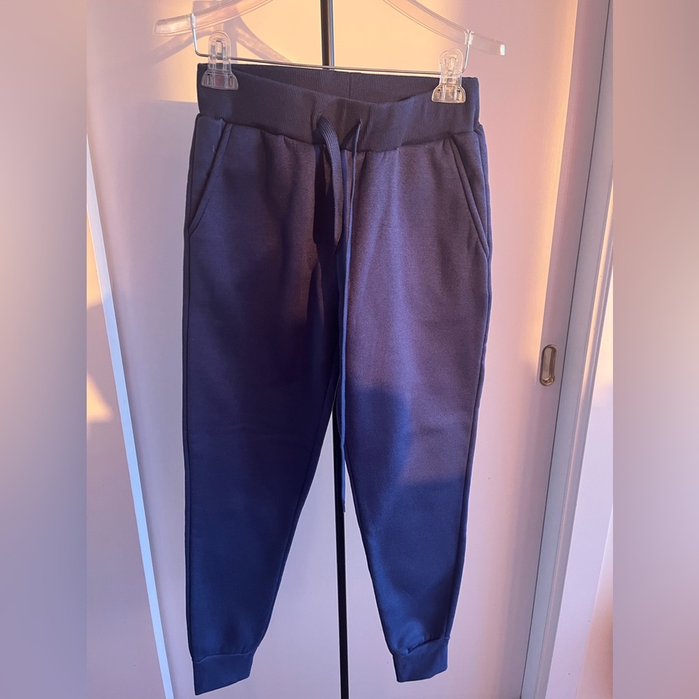 New Linda Michael slim cuff sweatpants joggers cobalt royal 👸 blue color Small